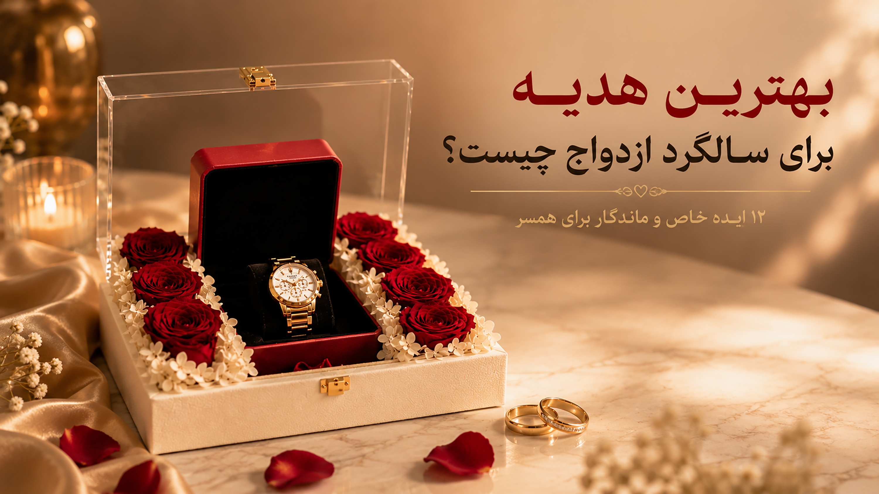 بهترین هدیه برای سالگرد ازدواج شامل رز جاودان لوکس و هدایای عاشقانه ماندگار