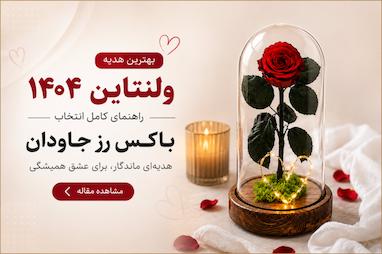 بهترین هدیه ولنتاین ۱۴۰۴ — راهنمای کامل انتخاب باکس رز جاودان